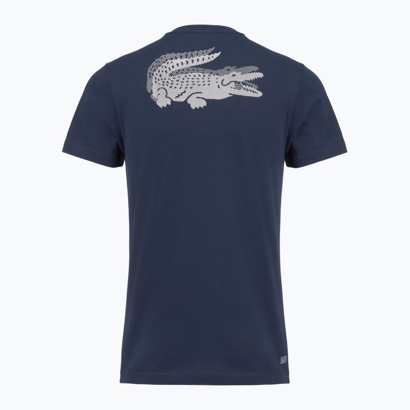 Men's tennis shirt Lacoste TH0003 navy blue/white 2