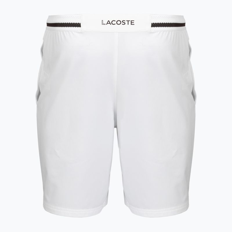 Men's tennis shorts Lacoste X Novak Djokovic GH7413 white/buffalo 2