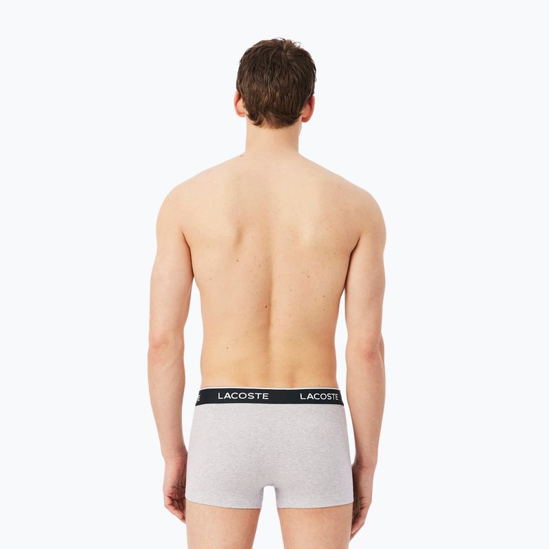 Men's boxers Lacoste 5H1300 3 pack silver chine/flagstone/black 3