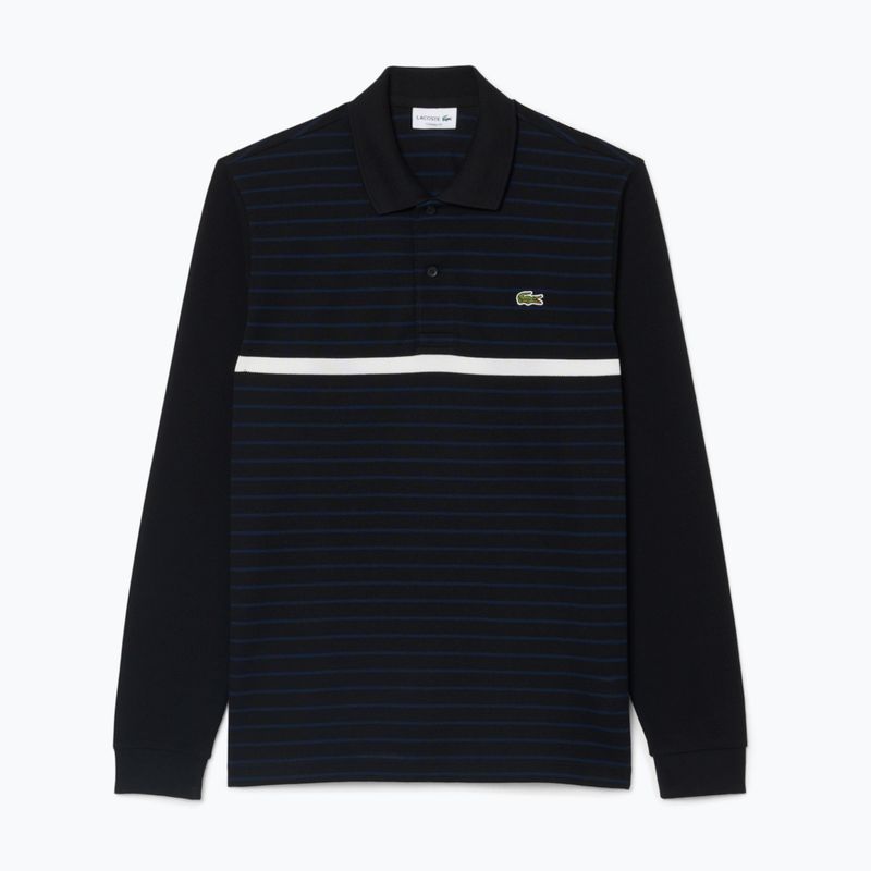 Men's polo longsleeve Lacoste Polo PH9776 black/navy blue 5