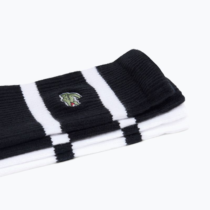 Socks Lacoste RA9189 Ankle 3-pak black/white 2