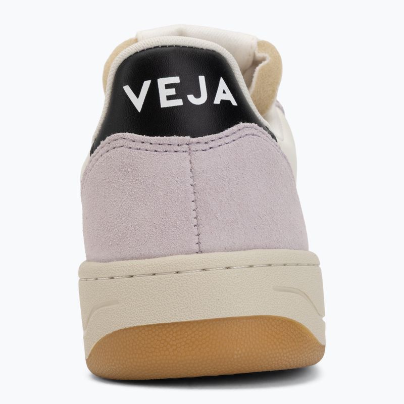 Women's shoes VEJA V-10 Prime Leather pure/black/parme 6