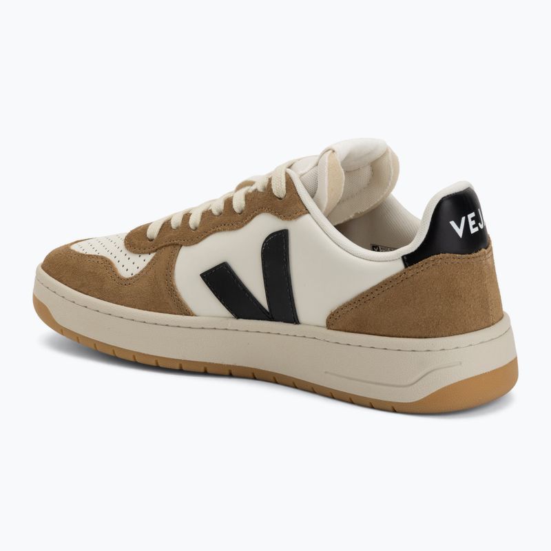 Men's shoes VEJA V-10 Prime Leather pure/black/tent 3