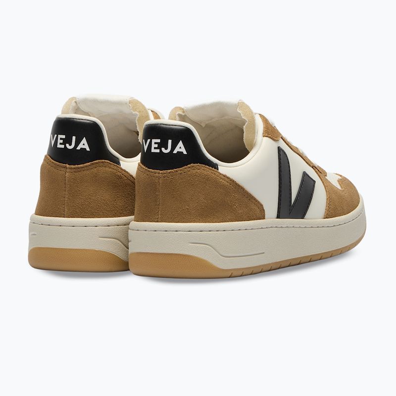 Men's shoes VEJA V-10 Prime Leather pure/black/tent 3