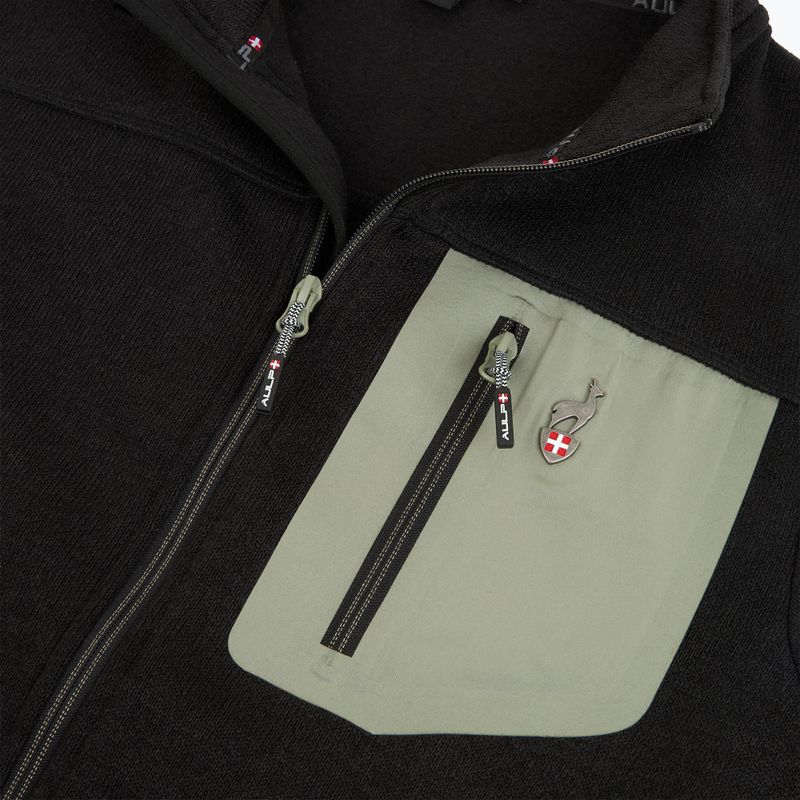 Men's fleece sweatshirt Aulp Dante black 5