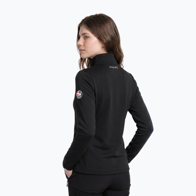 Women's fleece sweatshirt Aulp Debby black 2