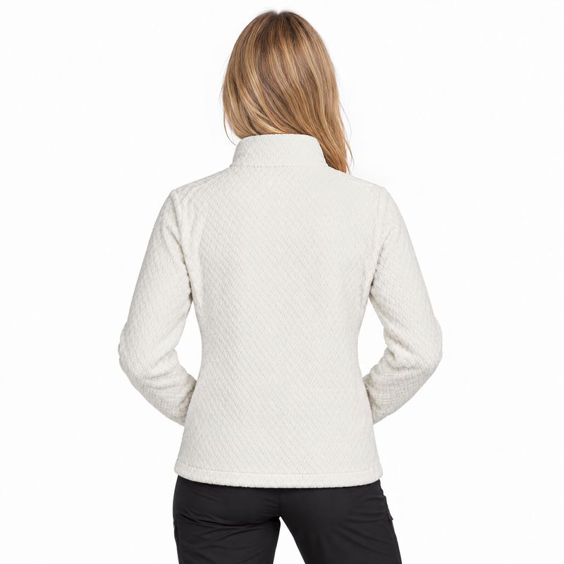 Women's fleece sweatshirt Aulp Becco Coral Fleece white 1 2