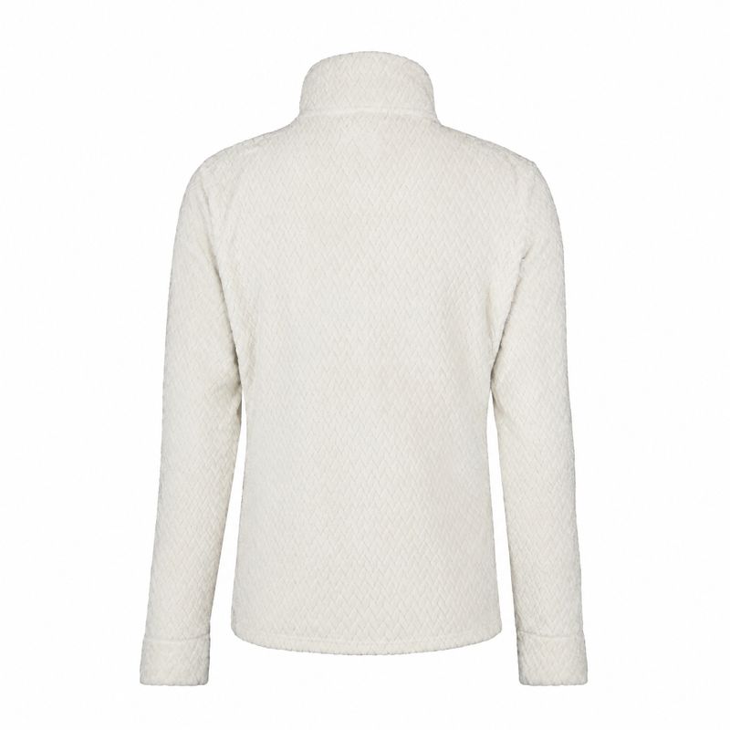Women's fleece sweatshirt Aulp Becco Coral Fleece white 1 4