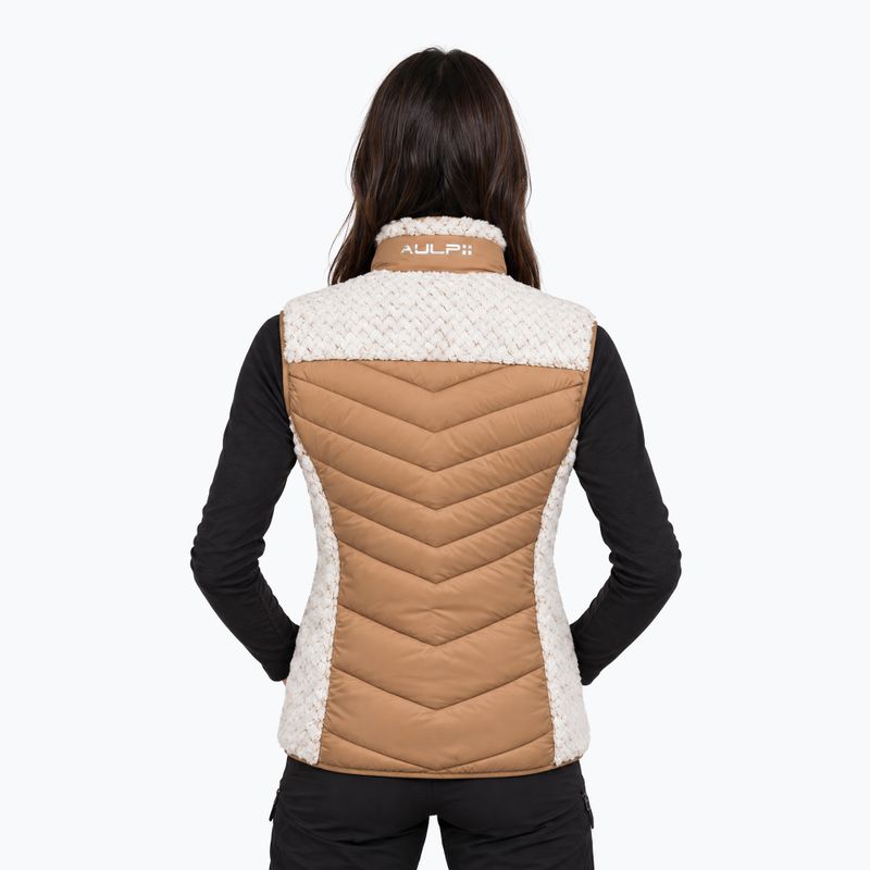 Women's gilet Aulp Corda Hybrid taupe 1 2