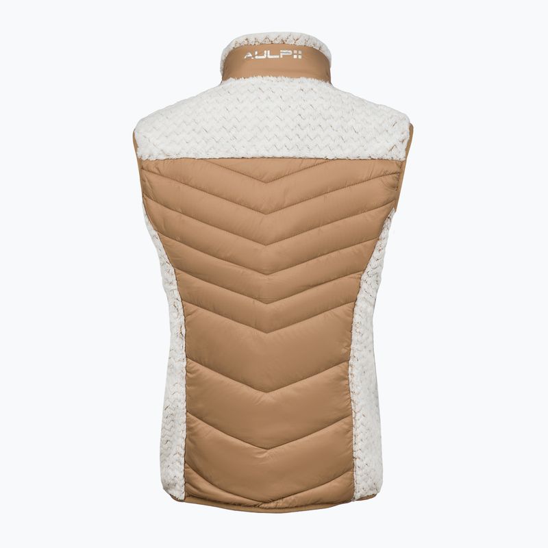 Women's gilet Aulp Corda Hybrid taupe 1 4