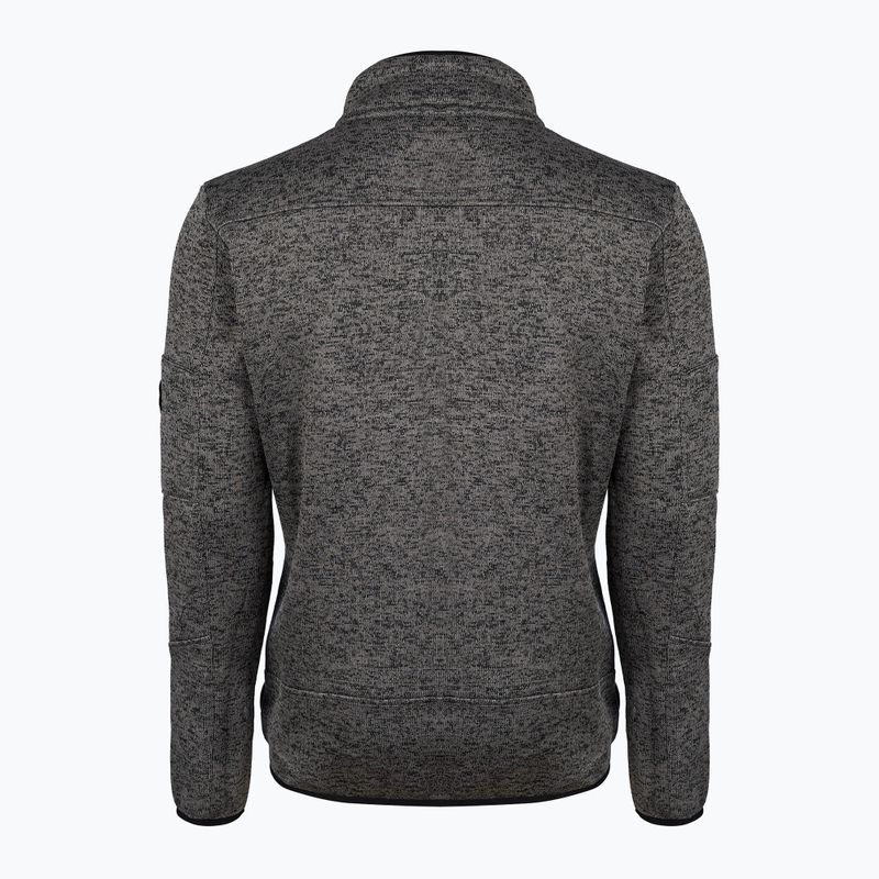 Men's fleece sweatshirt Aulp Navoy Melanged Knit anthracite 1 4