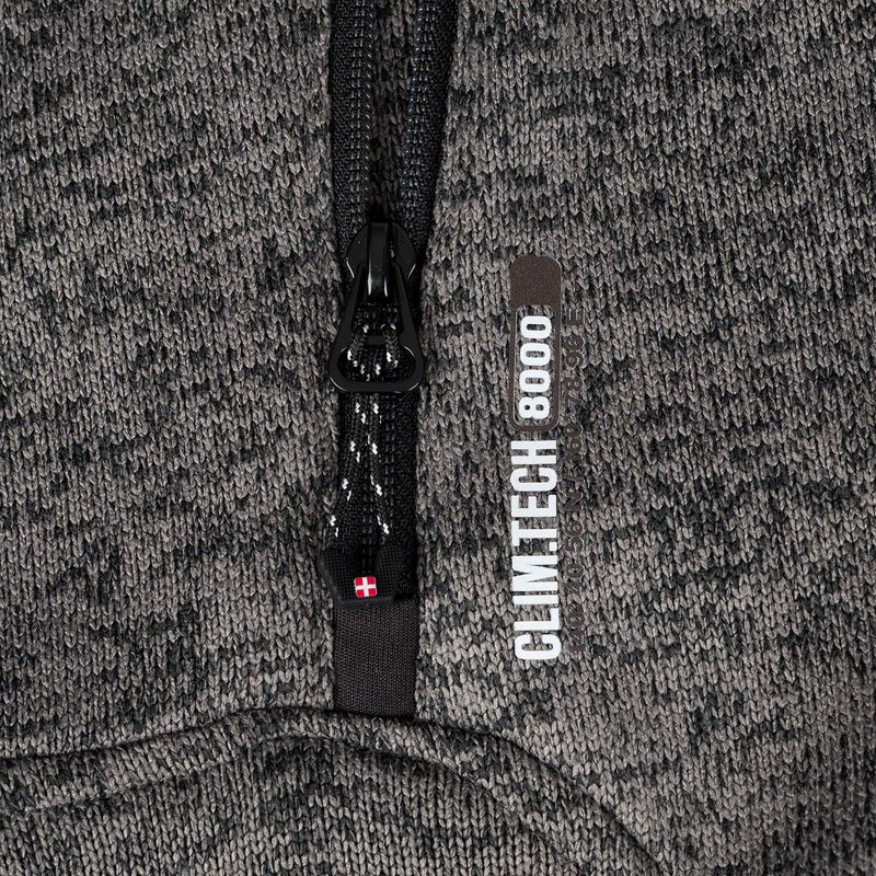 Men's fleece sweatshirt Aulp Navoy Melanged Knit anthracite 1 8