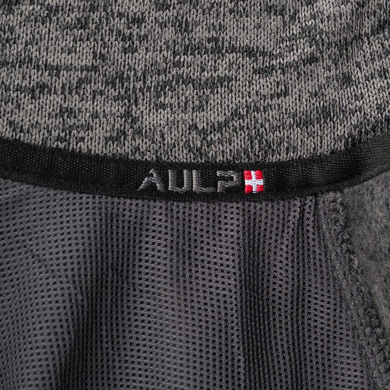 Men's fleece sweatshirt Aulp Navoy Melanged Knit anthracite 1 9
