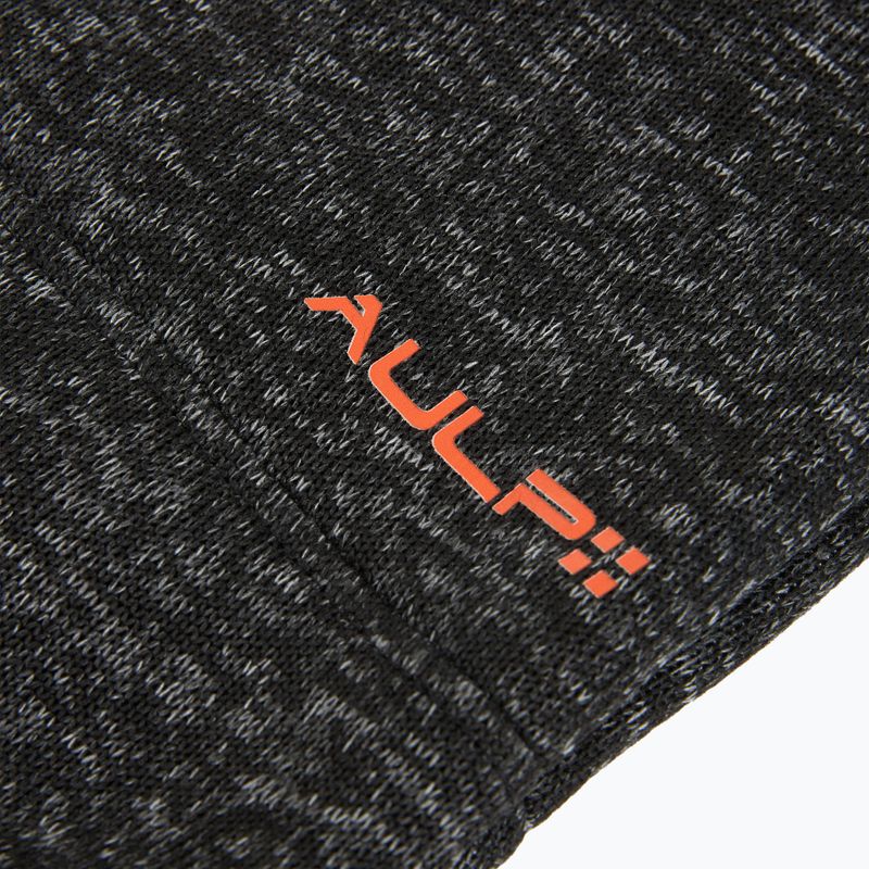 Men's fleece sweatshirt Aulp Navoy Melanged Knit black 1 6