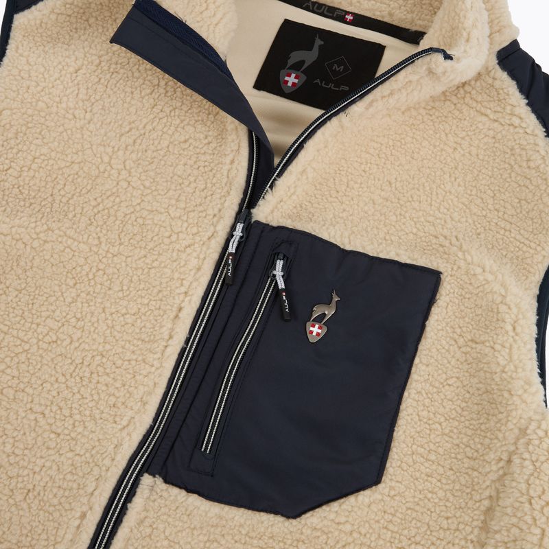 Men's gilet Aulp Tarik Sherpa greige 1 3