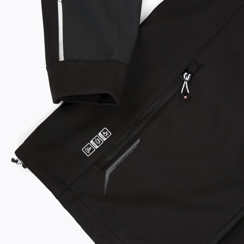 Men's softshell jacket Aulp Tiago Softshell anthracite melange 1 4
