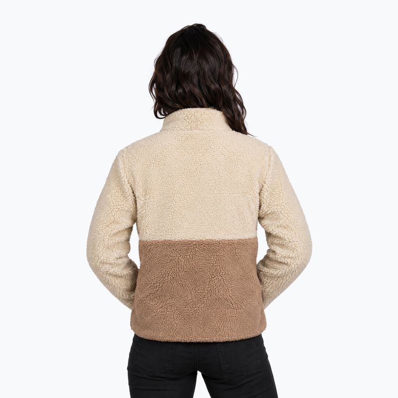 Women's fleece sweatshirt Aulp Vista Sherpa taupe 1 2