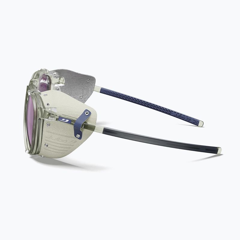 Sunglasses Julbo Millenium Polarized HD shiny transparent army green/white/blue 4