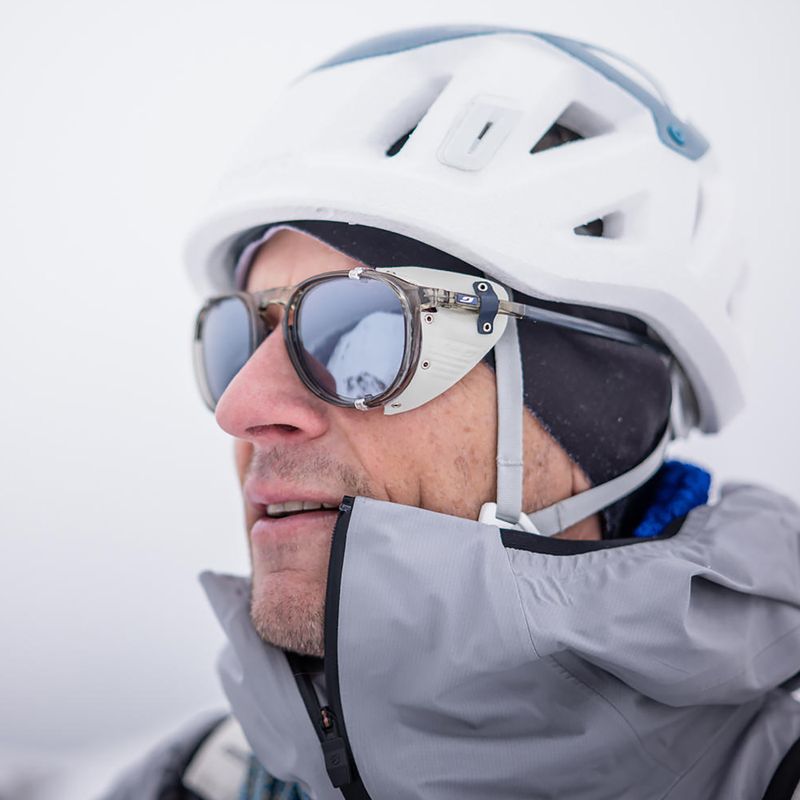 Sunglasses Julbo Millenium Polarized HD shiny transparent army green/white/blue 8