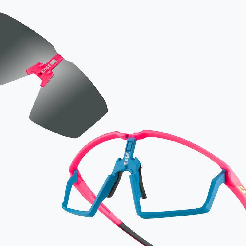Julbo Edge Spectron 3 fluo pink/blue/silver flash sunglasses 7