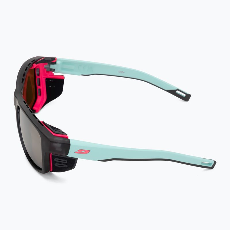 Julbo Shield M Spectron translucent black/light blue/pink sunglasses 4