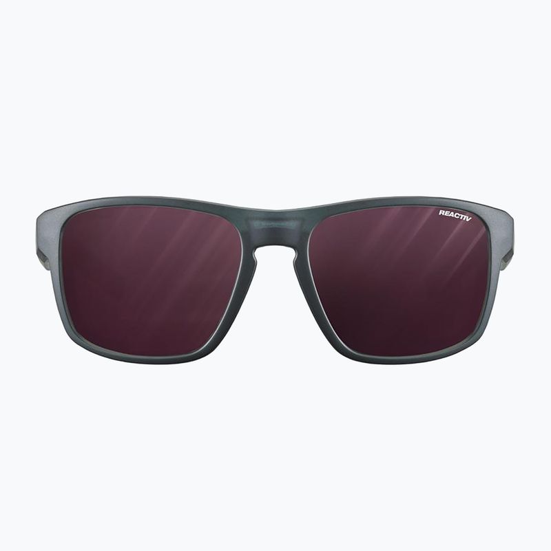 Julbo Shield Reactiv High Contrast translucent black/blue/white sunglasses 2