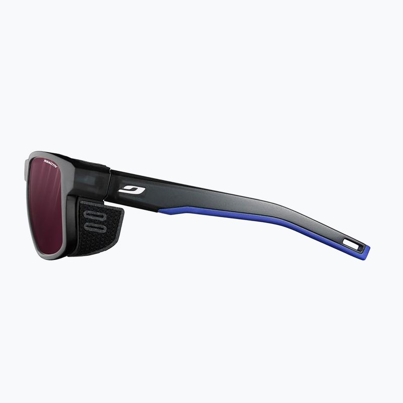 Julbo Shield M Reactiv High Contrast translucent black/blue/white sunglasses 4