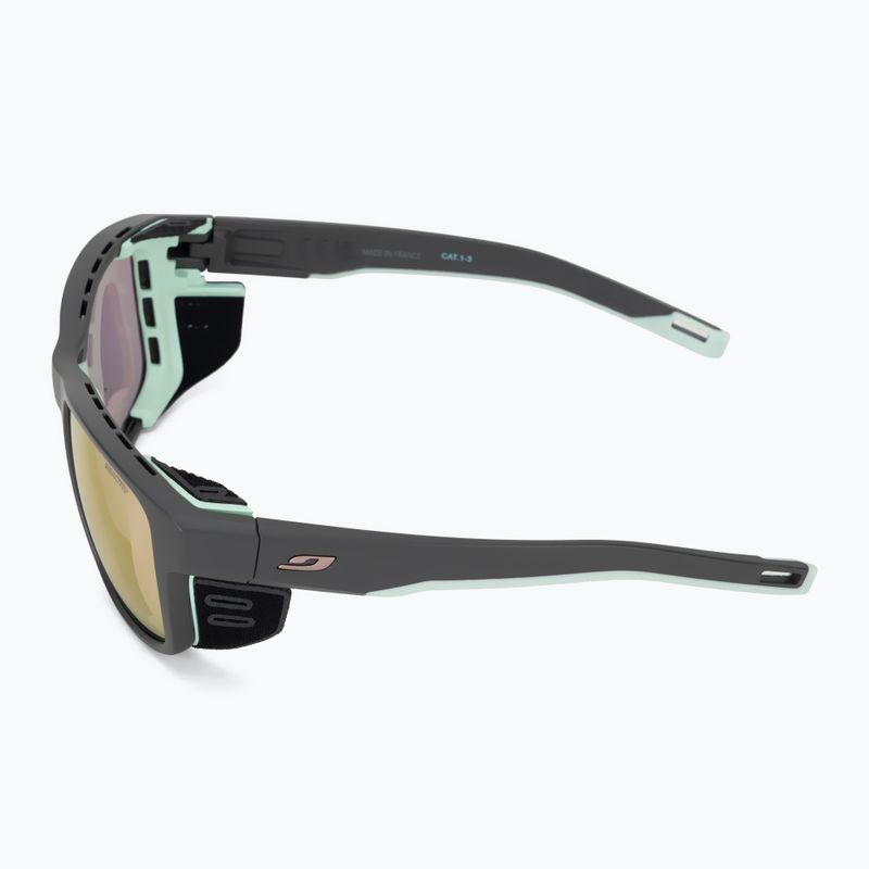 Sunglasses Julbo Shield Reactiv Glare Control dark grey/green pastel 5