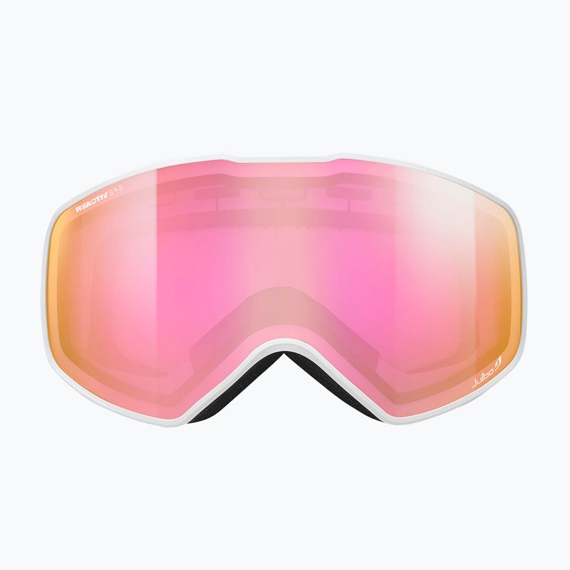 Julbo Cyclon Reactiv High Contrast white/ flash pink ski goggles 2