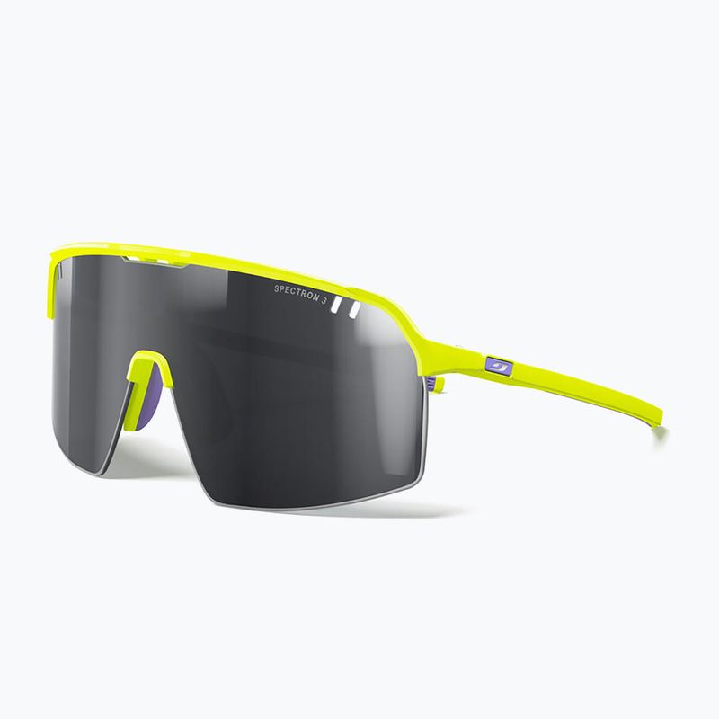 Julbo Intensity Spectron matt fluorescent yellow/silver flash sunglasses
