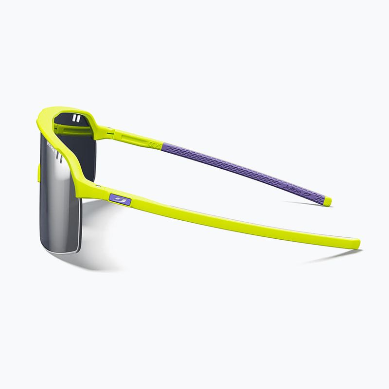 Julbo Intensity Spectron matt fluorescent yellow/silver flash sunglasses 4