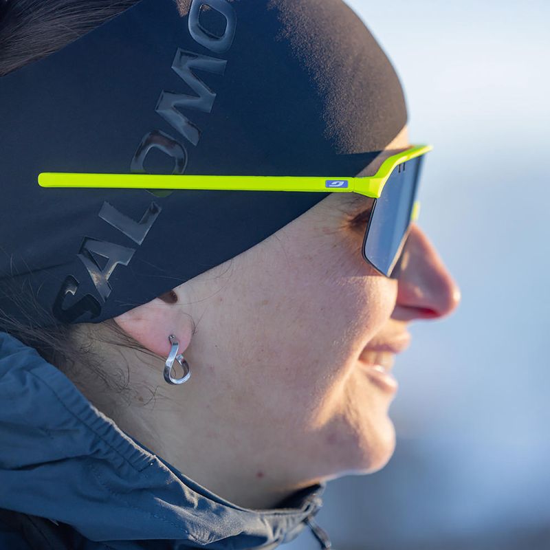 Julbo Intensity Spectron matt fluorescent yellow/silver flash sunglasses 8