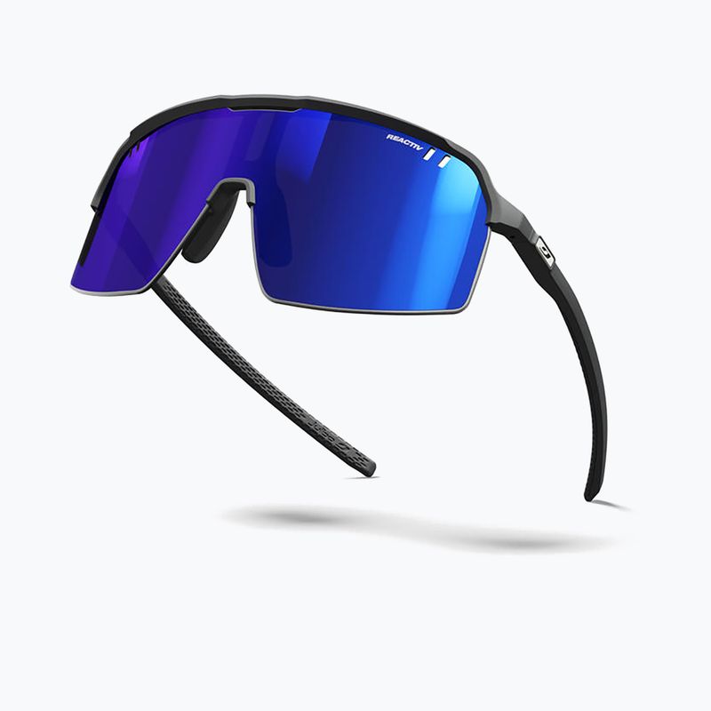 Julbo Intensity Reactiv High Contrast sunglasses matt black/multilayer blue 6