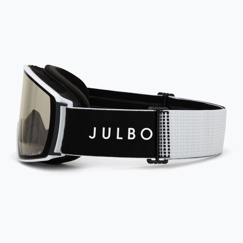 Ski goggles Julbo Launcher Reactiv High Contrast white/black/flash purple 4