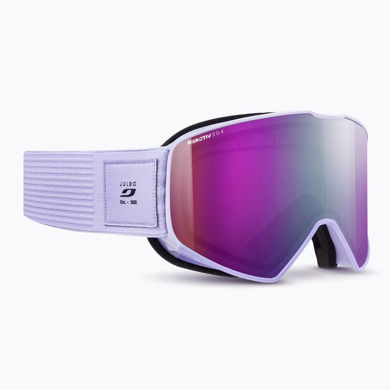 Ski goggles Julbo Cyrius-X Reactiv High Contrast light purple/flash purple