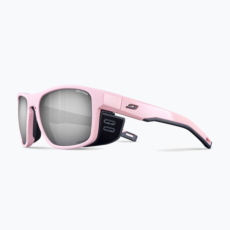 Julbo Shield M Spectron 4 shiny pastel pink/dark gray sunglasses
