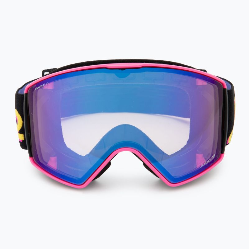 Julbo Launcher Reactiv High Contrast pink/ black/ flash blue ski goggles 3