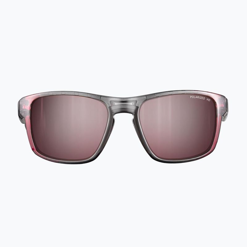 Sunglasses Julbo Shield M Polarized HD shint translu gray/fluo pink 2