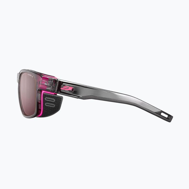 Sunglasses Julbo Shield M Polarized HD shint translu gray/fluo pink 3