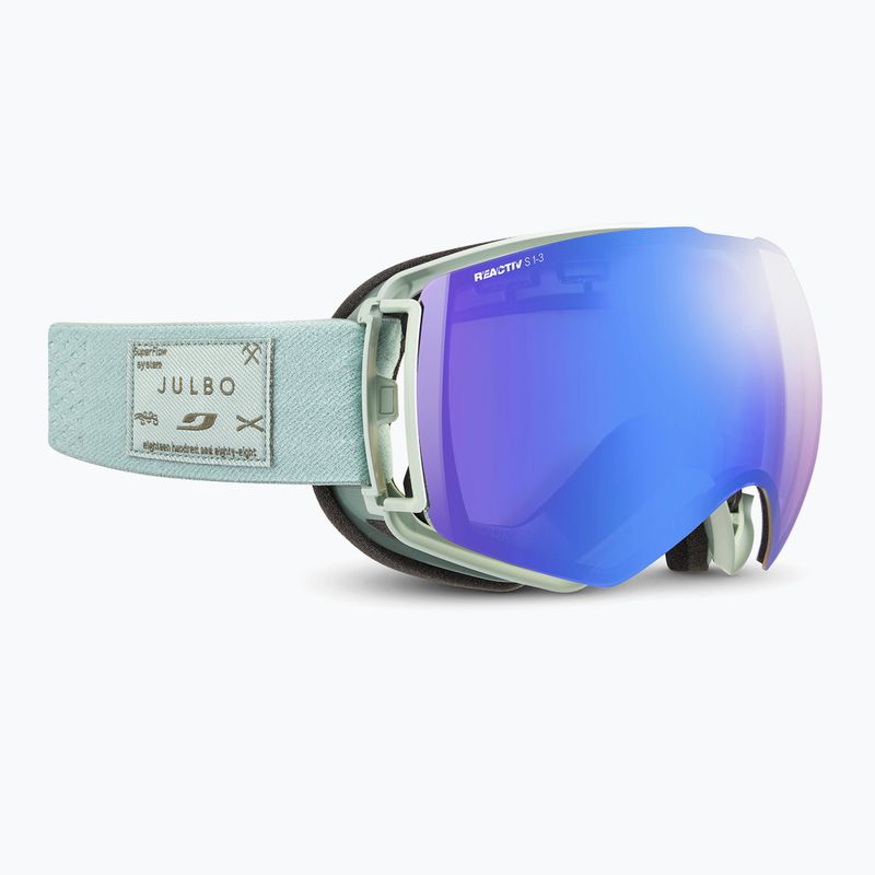 Ski goggles Julbo Lightyear Reactiv High Contrast S1-S3 light gray/flash blue 2