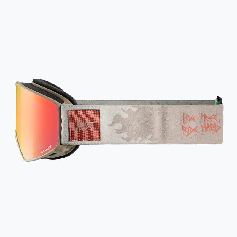 Ski goggles Julbo Cyrius X Reactive High Contrast beige/flash red 4