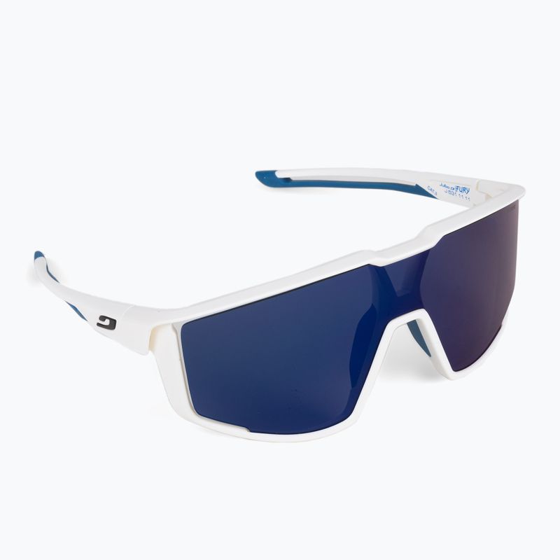 Julbo Fury Spectron 3Cf matt white/blue cycling glasses J5311111