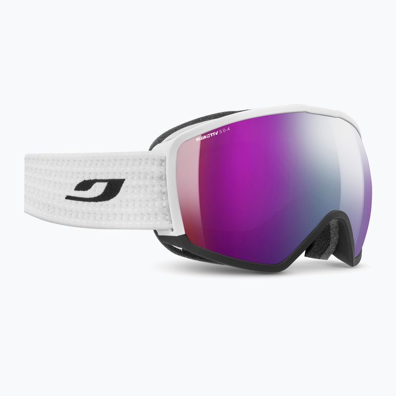 Ski goggles Julbo Hit OTG Reactiv High Contrast white/black/flash purple 5