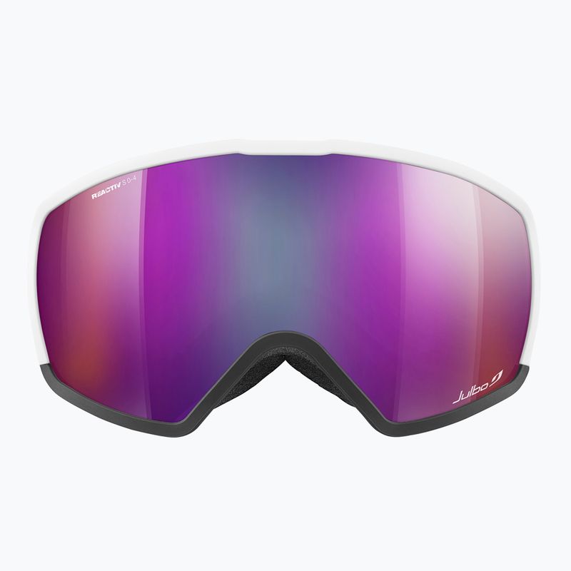 Ski goggles Julbo Hit OTG Reactiv High Contrast white/black/flash purple 6