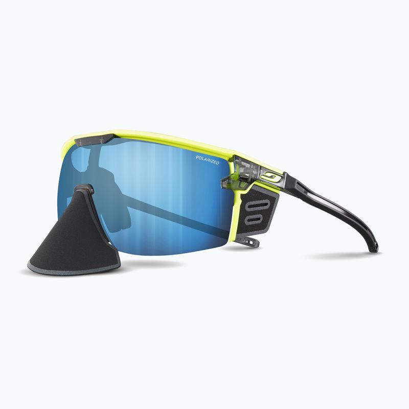 Julbo Ultimate Cover Polar 4 Hd cycling glasses black/yellow fluo/capsule ocean master 9