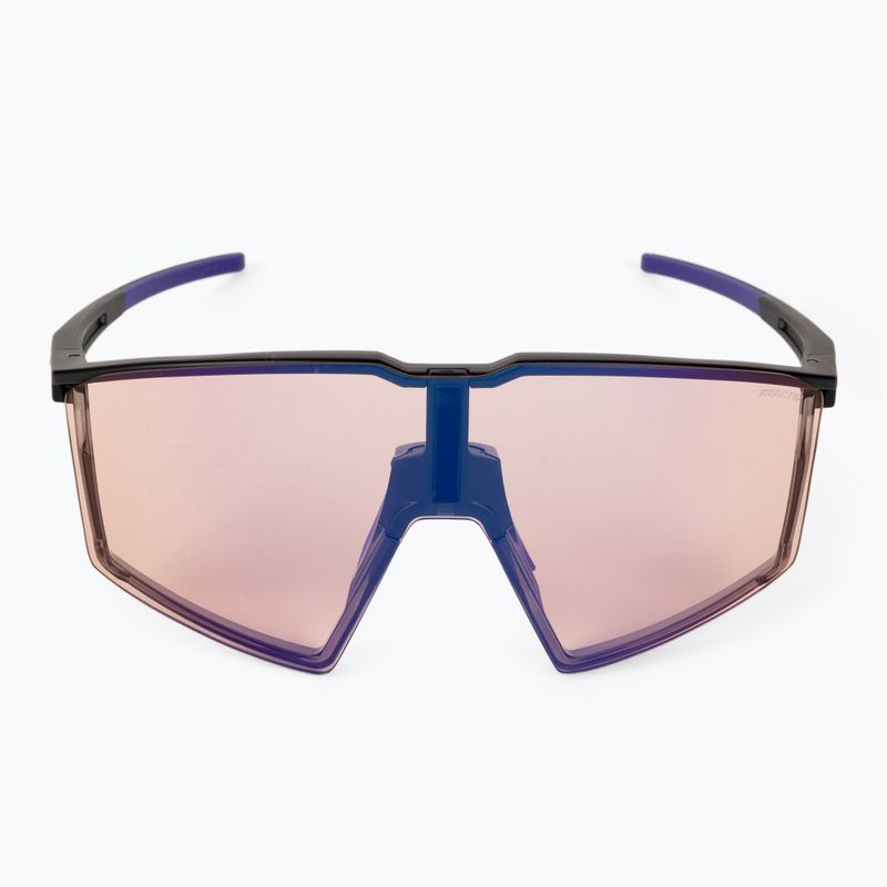Julbo Edge Reactiv 1-3 High Contrast matt translucent black/purple cycling glasses 4