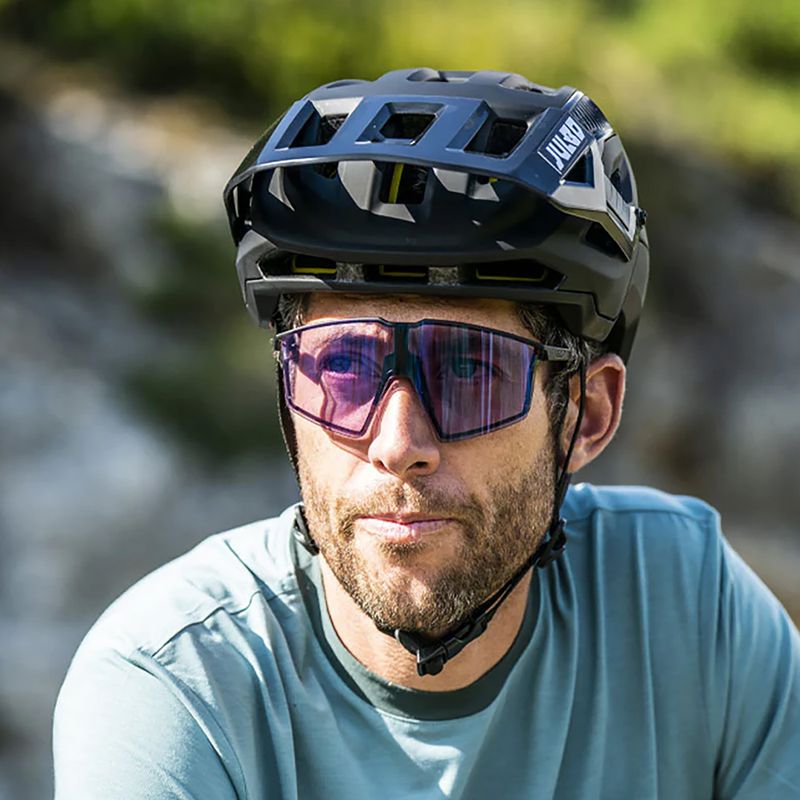 Julbo Edge Reactiv 1-3 High Contrast matt translucent black/purple cycling glasses 7