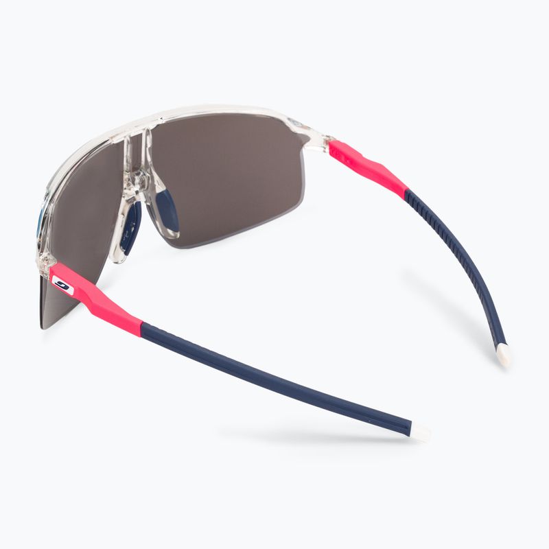 Julbo Dencity Spectron 3 shiny crystal/fluorescent pink/blue cycling glasses 2