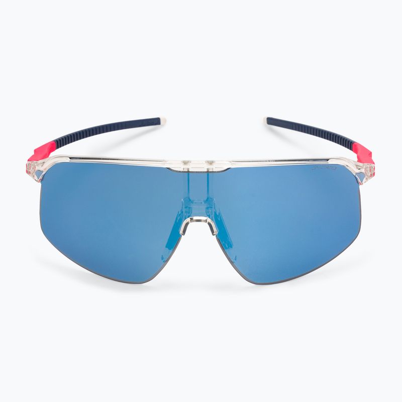 Julbo Dencity Spectron 3 shiny crystal/fluorescent pink/blue cycling glasses 3