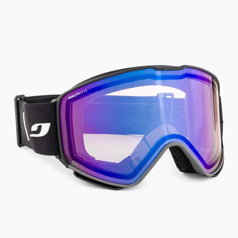 Julbo Quickshift Reactiv High Contrast black/grey/flash blue ski goggles